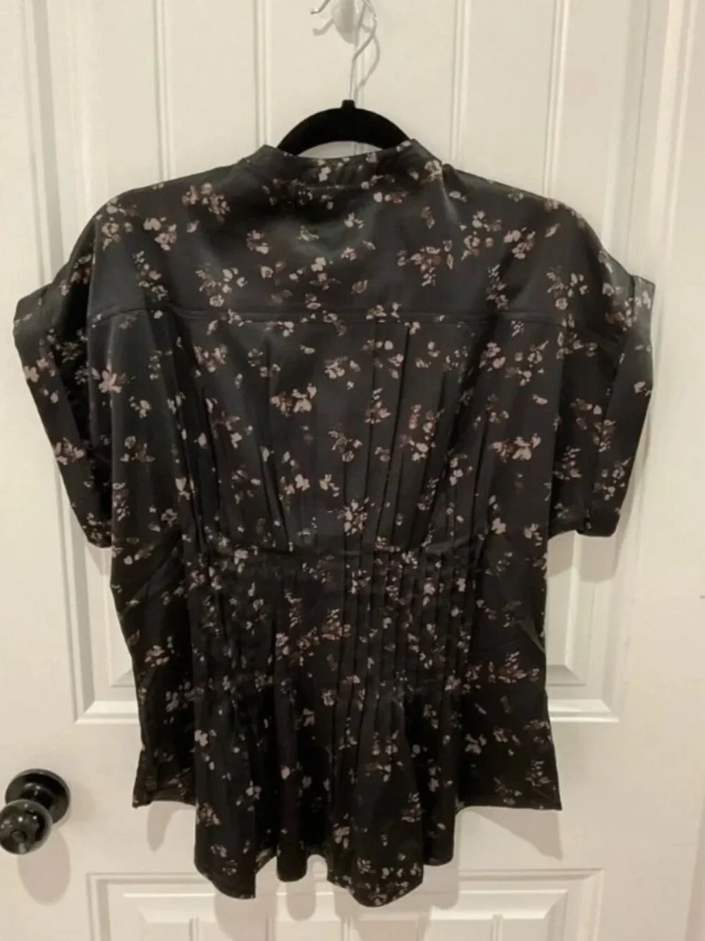 Pilcro Silky Pleated Waisted Blouse - Picture 4 of 6